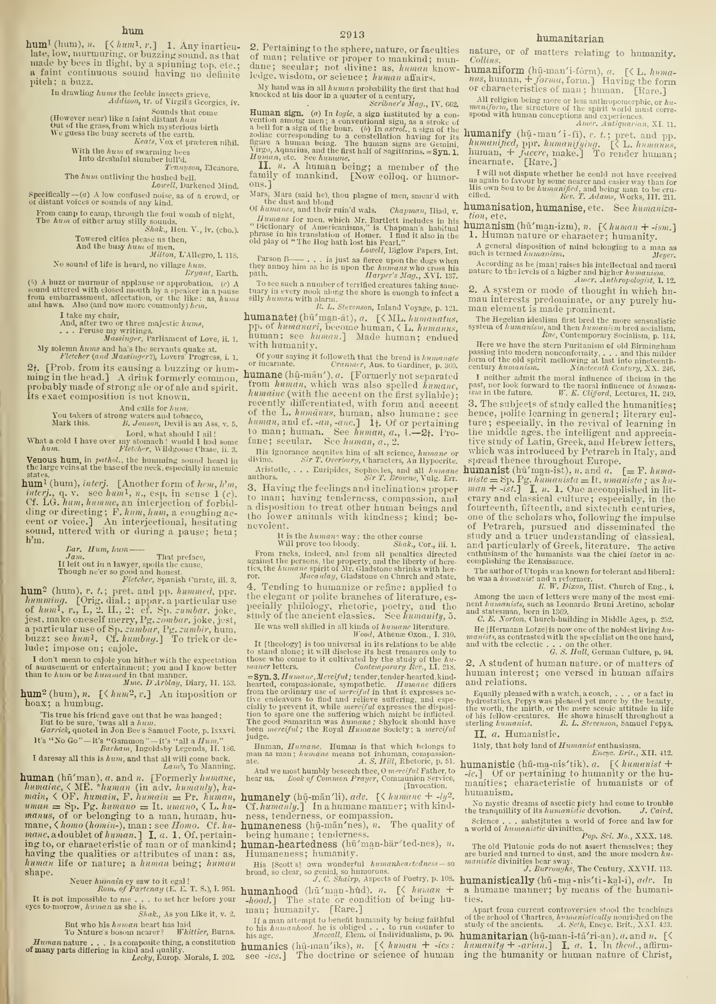 English Dialect Dictionary - hum