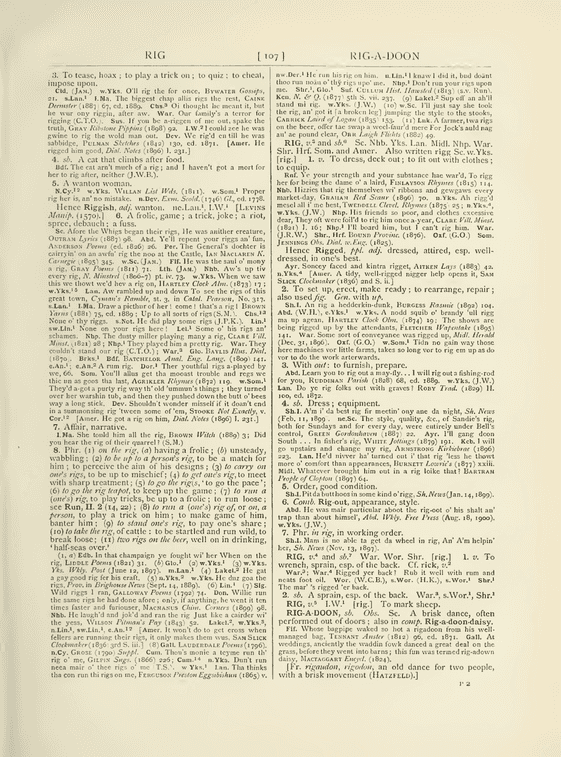 The English dialect dictionary - rig The English dialect dictionary - rig