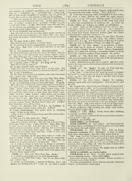 The English dialect dictionary - cock The English dialect dictionary - cock