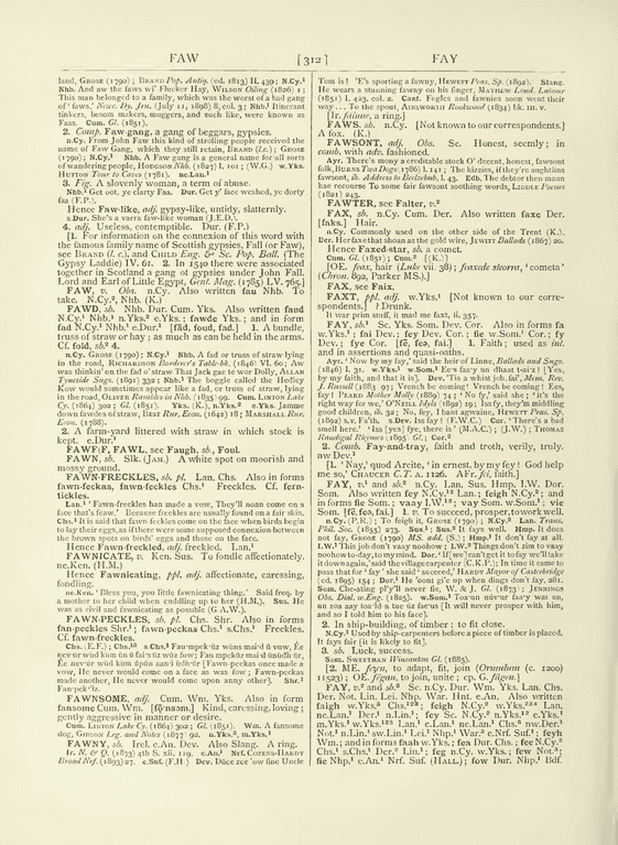 The English dialect dictionary - fay The English dialect dictionary - fay