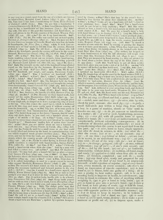 English Dialect Dictionary - hand English Dialect Dictionary - hand
