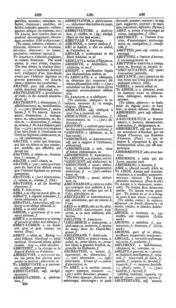 A NEW AND COMPLETE FRENCH AND ENGLISH AND ENGLISH AND FRENCH DICTIONARY - Abb A NEW AND COMPLETE FRENCH AND ENGLISH AND ENGLISH AND FRENCH DICTIONARY - Abb