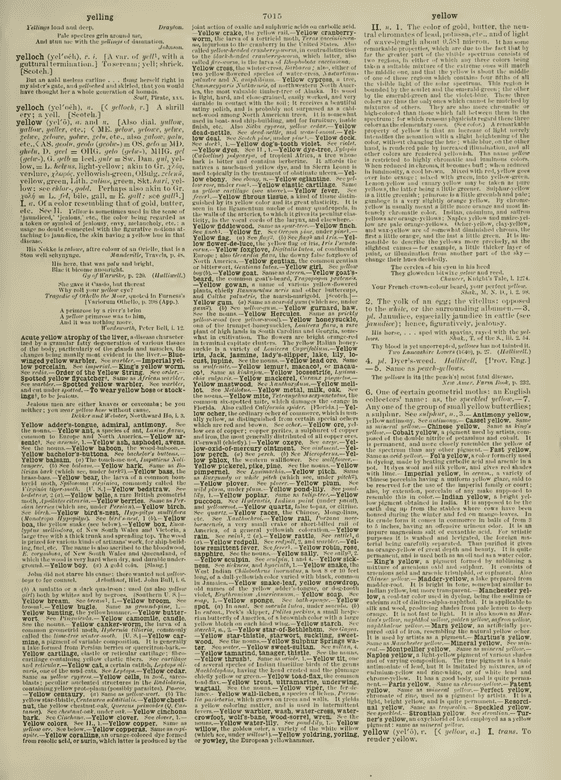 Century Dictionary - yell Century Dictionary - yell