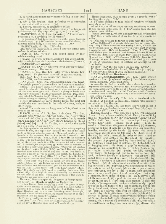 English Dialect Dictionary - hand English Dialect Dictionary - hand