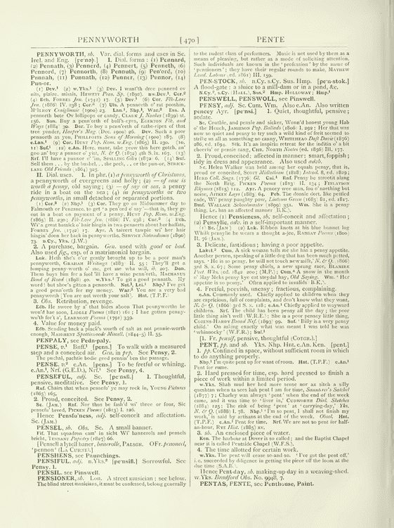 English Dialect Dictionary - pent English Dialect Dictionary - pent