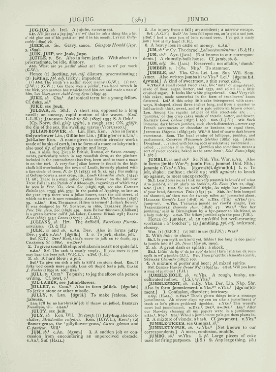 English Dialect Dictionary - joll