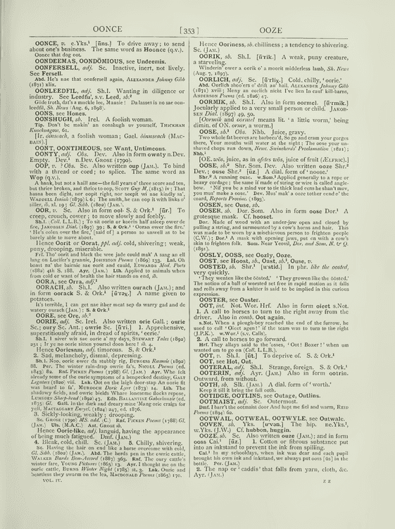 Wright, Joseph English Dialect Dictionary - ooze Wright, Joseph English Dialect Dictionary - ooze