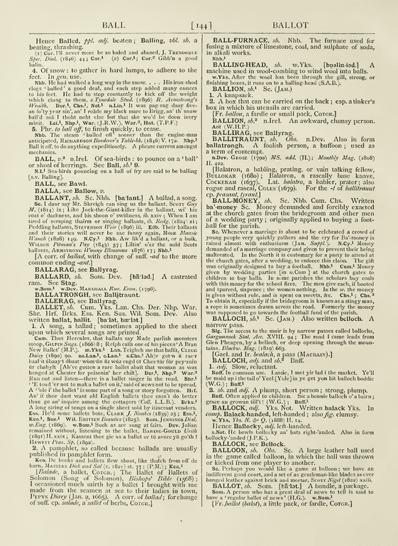 English Dialect Dictionary - Ball English Dialect Dictionary - Ball