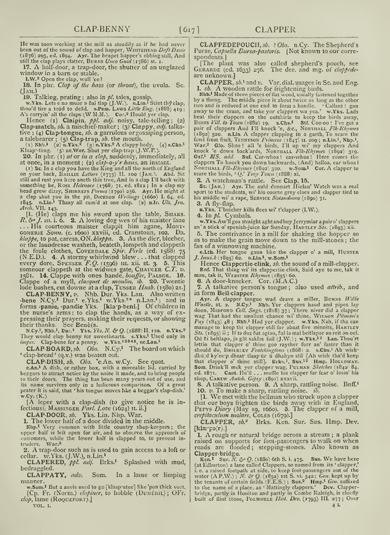 The English dialect dictionary - clap The English dialect dictionary - clap