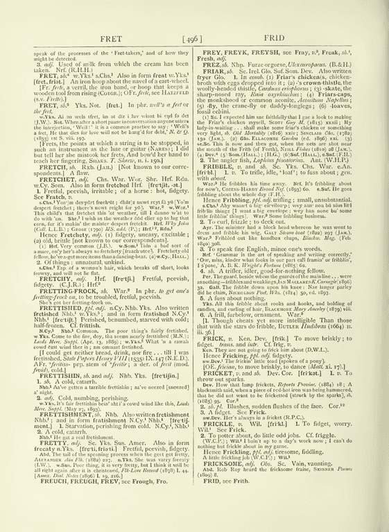 The English dialect dictionary - fret The English dialect dictionary - fret