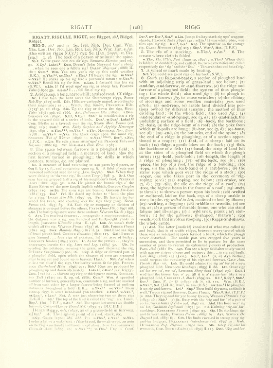 The English dialect dictionary - rig The English dialect dictionary - rig