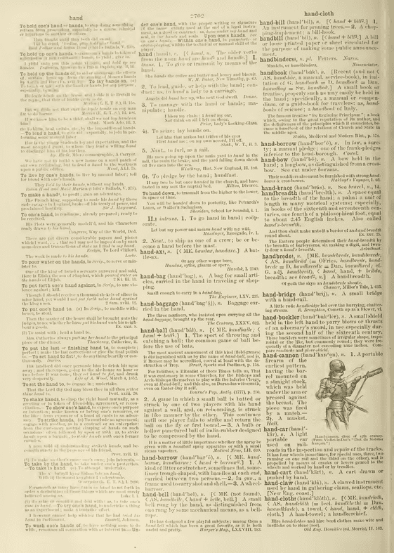 Century Dictionary - hand Century Dictionary - hand
