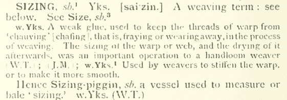 English Dialect Dictionary - Sizing English Dialect Dictionary - Sizing