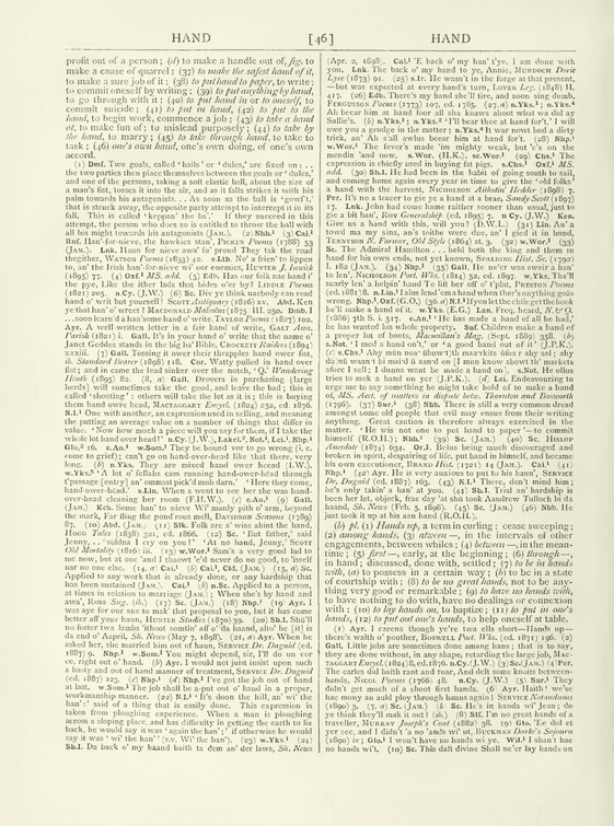 English Dialect Dictionary - hand English Dialect Dictionary - hand