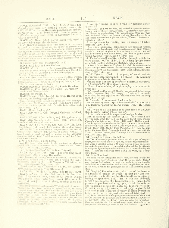 The English dialect dictionary - rack The English dialect dictionary - rack