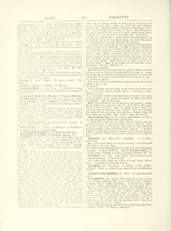 The English dialect dictionary - rack The English dialect dictionary - rack