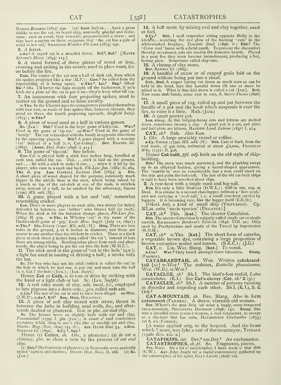 The English dialect dictionary - cat The English dialect dictionary - cat