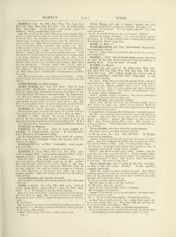 The English dialect dictionary - rash The English dialect dictionary - rash