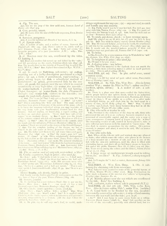 English Dialect Dictionary - Salt English Dialect Dictionary - Salt