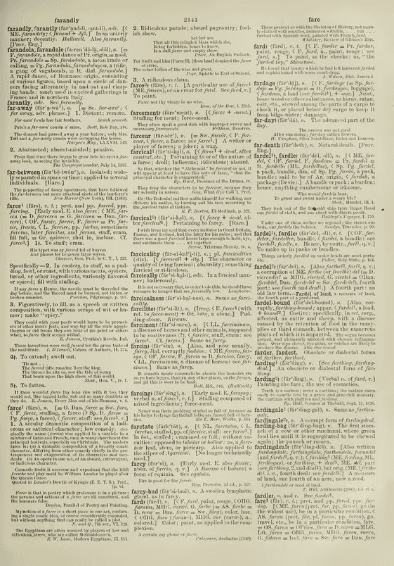 The English dialect dictionary - fare