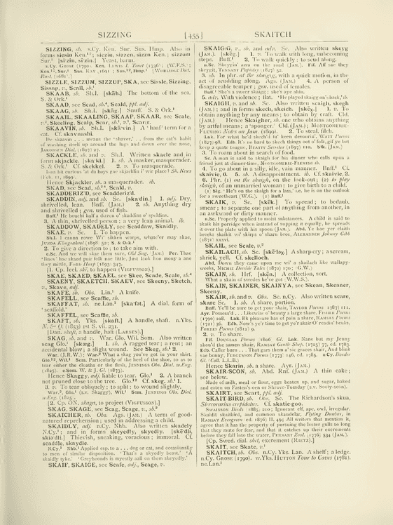 The English dialect dictionary - size