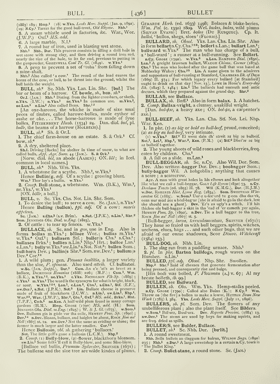 English Dialect Dictionary - bull English Dialect Dictionary - bull