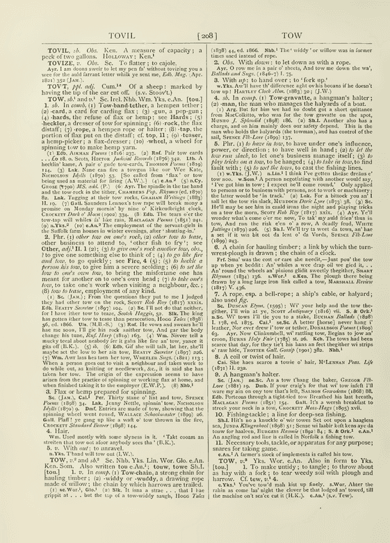 Wright, Joseph English Dialect Dictionary - tor