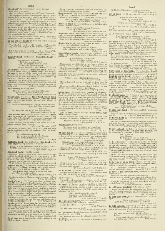 Century Dictionary - hand Century Dictionary - hand