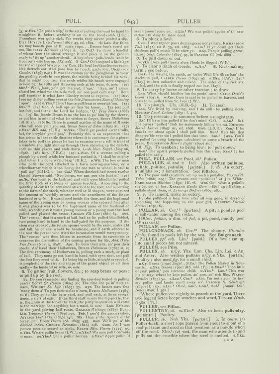 English Dialect Dictionary - pull