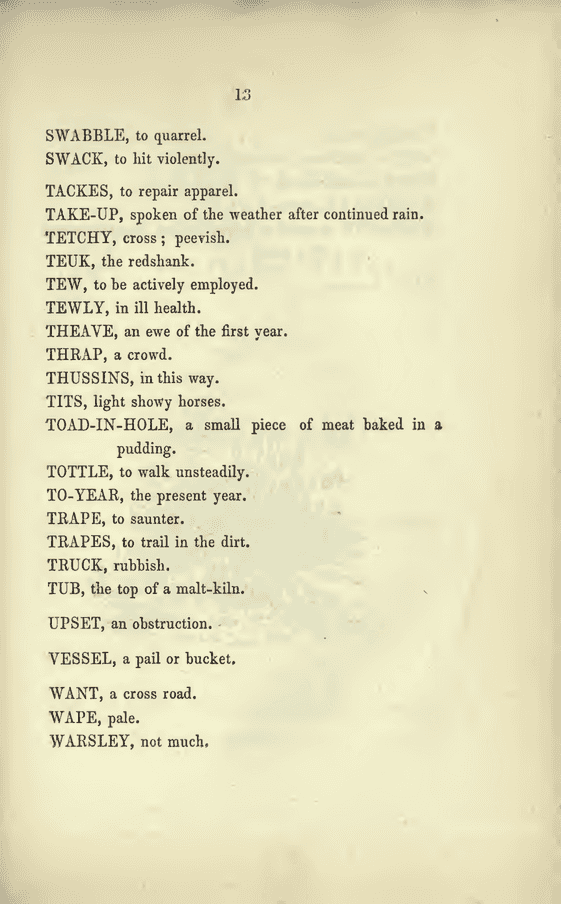 Glossary of Provincial words used in the county of Essex - tub Glossary of Provincial words used in the county of Essex - tub