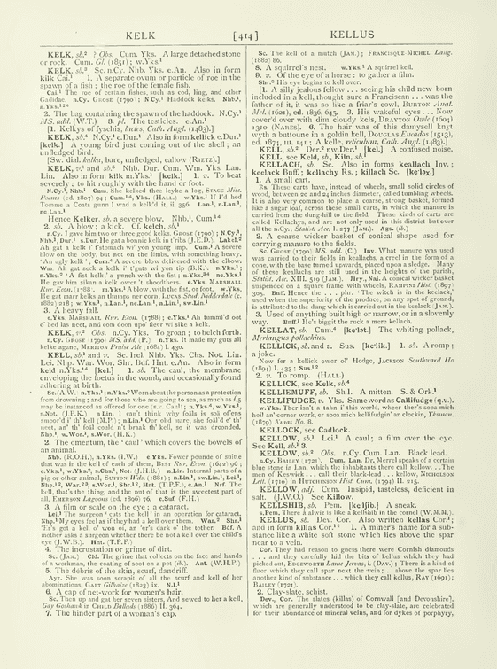 The English dialect dictionary - kell The English dialect dictionary - kell