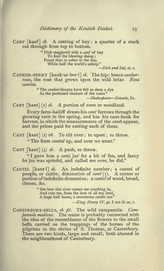A dictionary of the Kentish dialect - cant A dictionary of the Kentish dialect - cant
