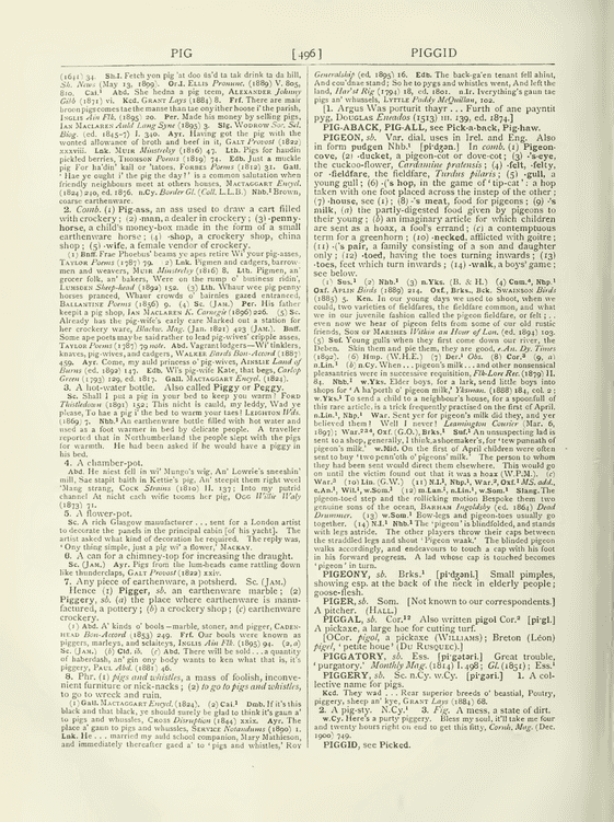 English Dialect Dictionary - pig English Dialect Dictionary - pig