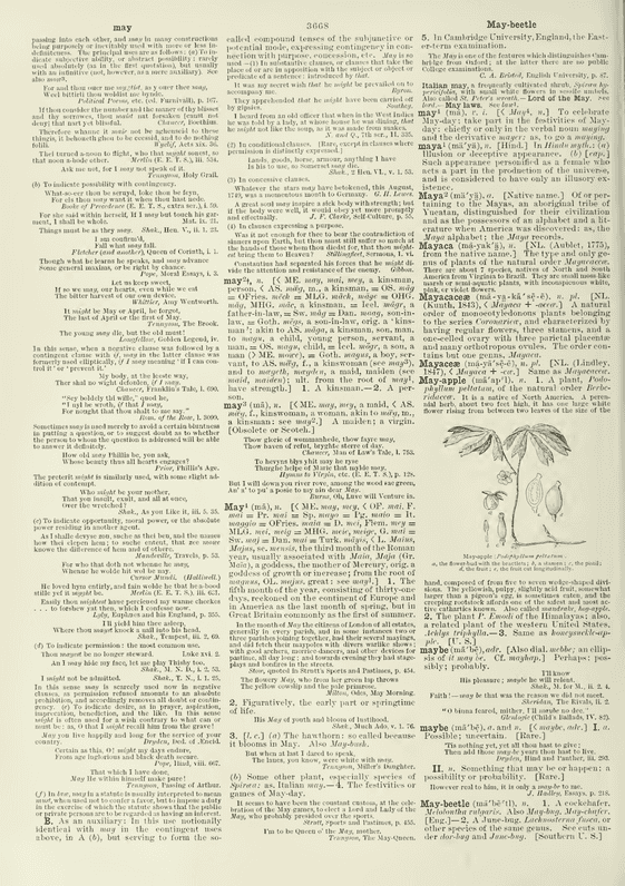 Century Dictionary - may Century Dictionary - may