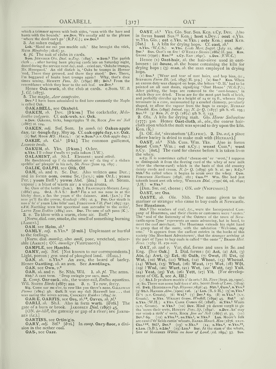 Wright, Joseph English Dialect Dictionary - oast Wright, Joseph English Dialect Dictionary - oast
