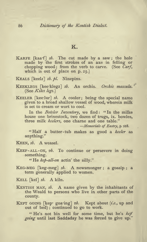 dictionary of the kentish dialect and provincialisms - kell dictionary of the kentish dialect and provincialisms - kell