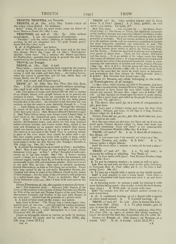 Wright, Joseph English Dialect Dictionary - trow Wright, Joseph English Dialect Dictionary - trow