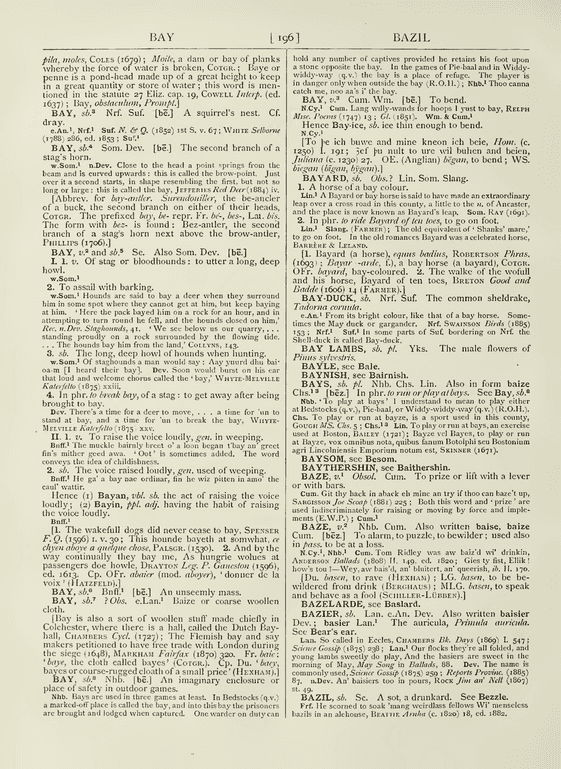 The English dialect dictionary - bay The English dialect dictionary - bay
