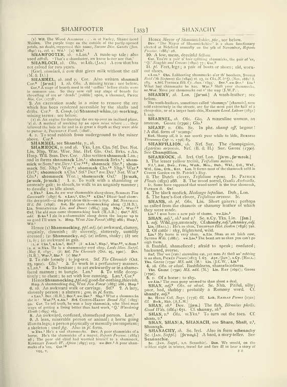 The English dialect dictionary - shame The English dialect dictionary - shame
