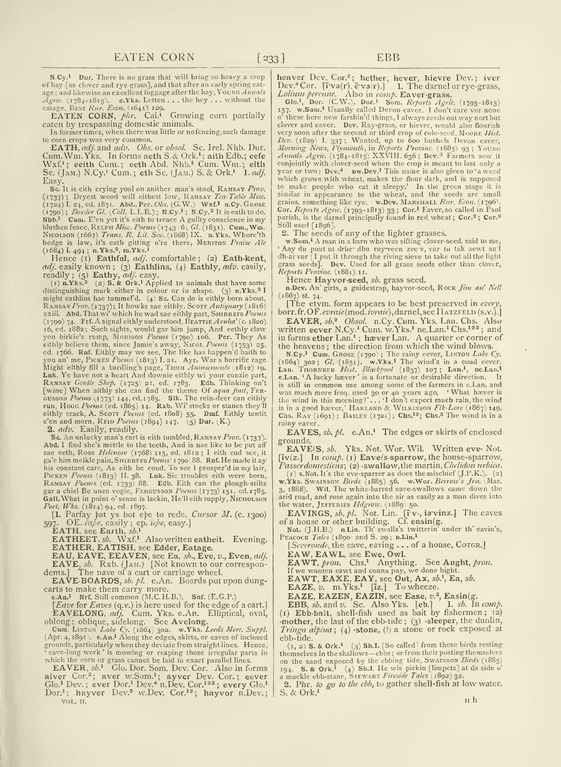 The English dialect dictionary - ebb