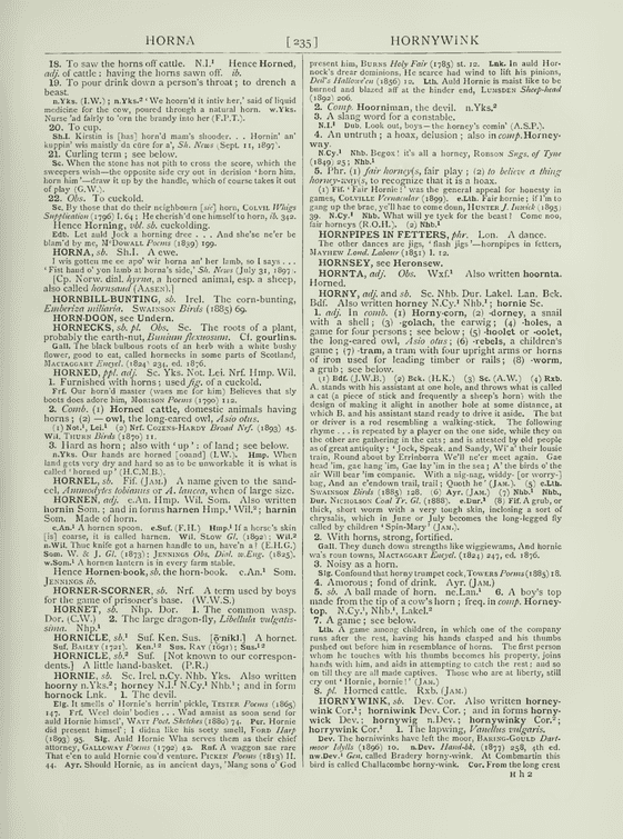 English Dialect Dictionary - horn English Dialect Dictionary - horn