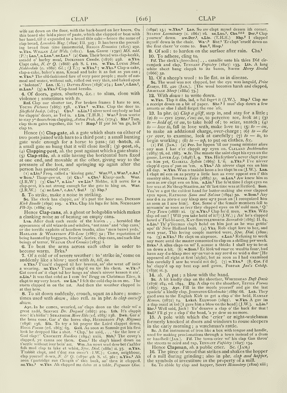 The English dialect dictionary - clap The English dialect dictionary - clap