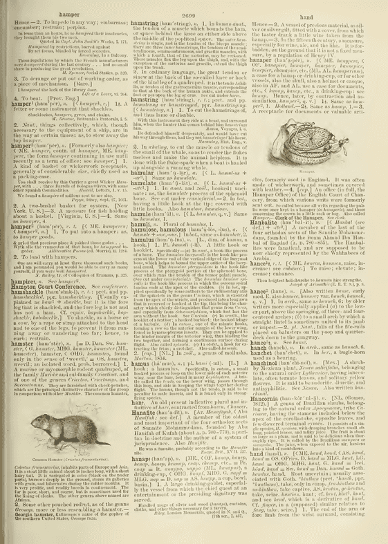 Century Dictionary - hand Century Dictionary - hand