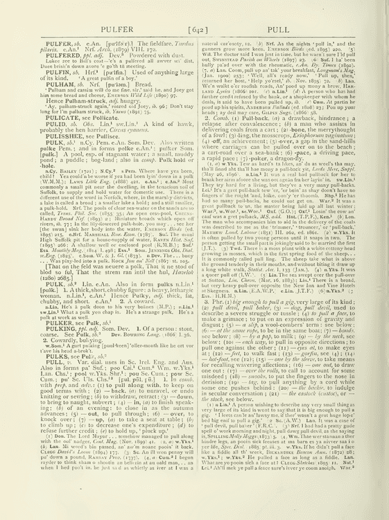 English Dialect Dictionary - pull
