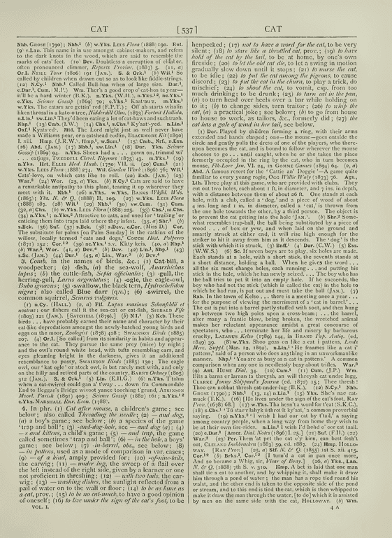 The English dialect dictionary - cat The English dialect dictionary - cat