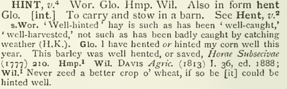 English Dialect Dictionary - Hint English Dialect Dictionary - Hint