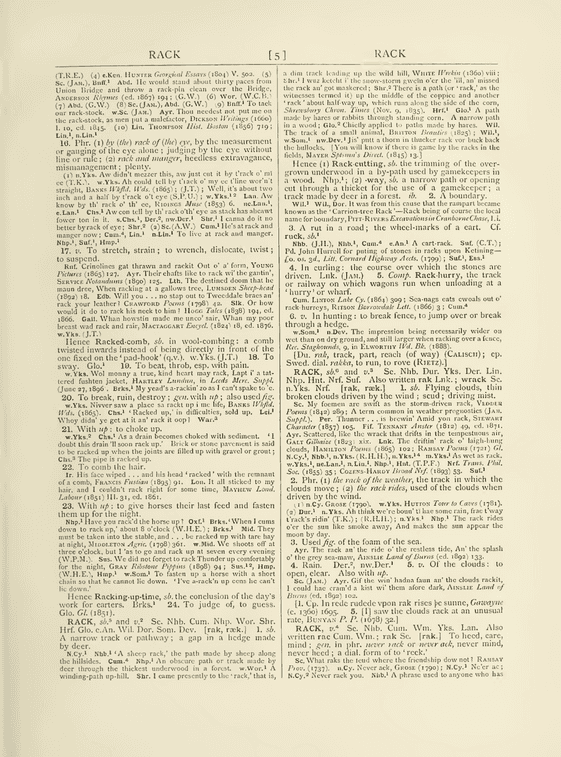 The English dialect dictionary - rack The English dialect dictionary - rack