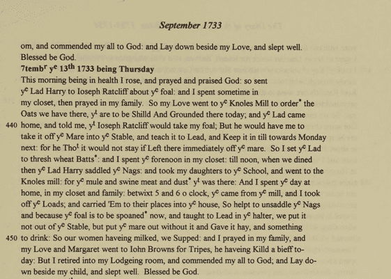the diary of the rev peter Walkden 1733 1734 the diary of the rev peter Walkden 1733 1734