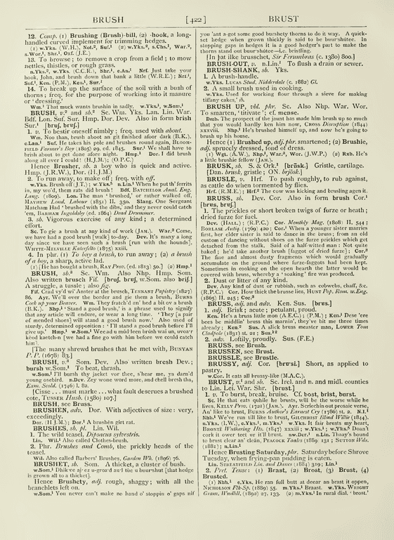The English dialect dictionary - brush The English dialect dictionary - brush