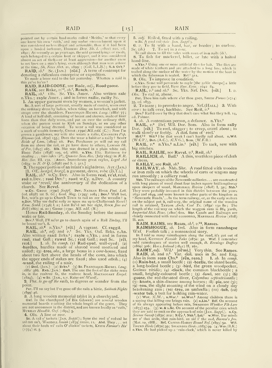 The English dialect dictionary - rail The English dialect dictionary - rail